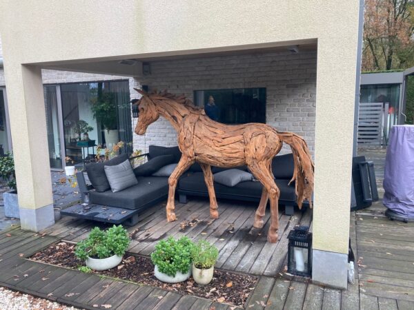 Paard uit teakhout - Afbeelding 20