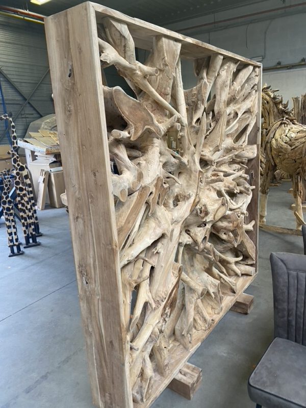 Houtsculptuur met kader - Afbeelding 5