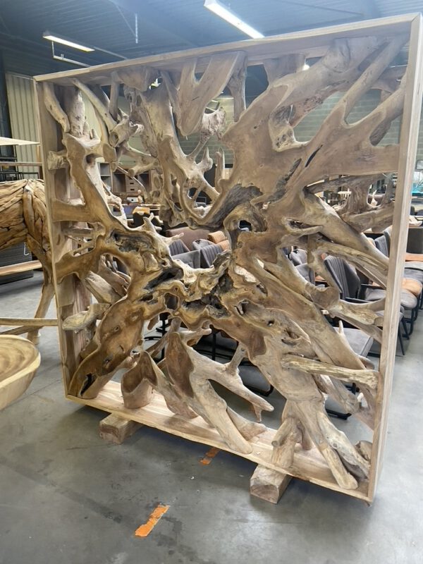 Houtsculptuur met kader