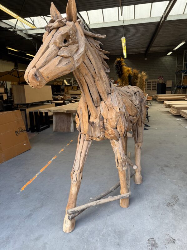Paard uit teakhout - Afbeelding 29