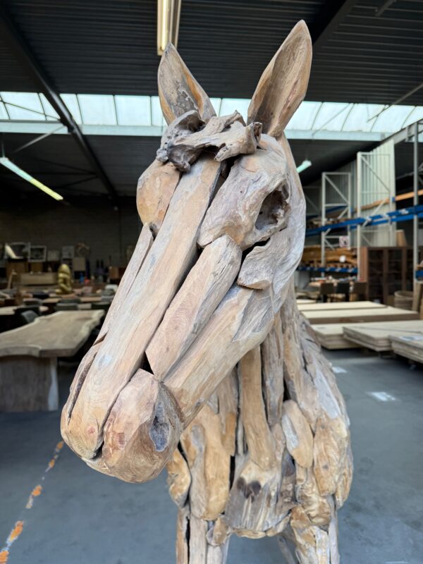 Paard uit teakhout - Afbeelding 28