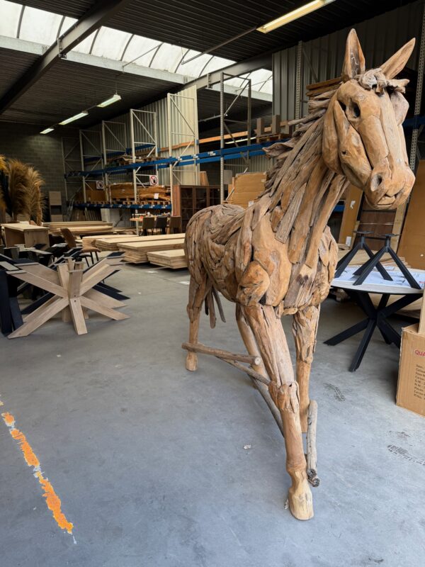 Paard uit teakhout - Afbeelding 26