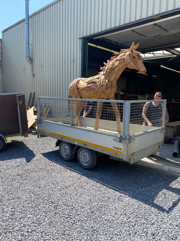 Paard uit teakhout - Afbeelding 24