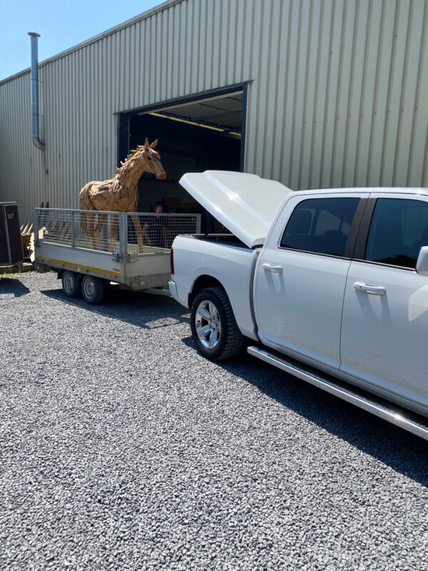 Paard uit teakhout - Afbeelding 25