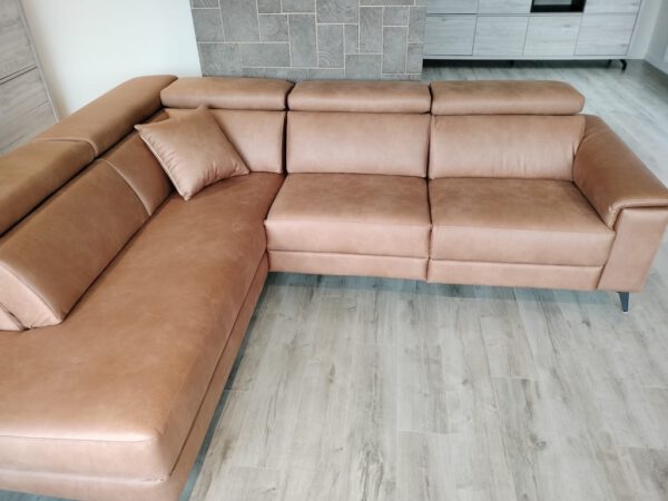Caserta hoeksalon + relax, bull 28 cognac - Afbeelding 7