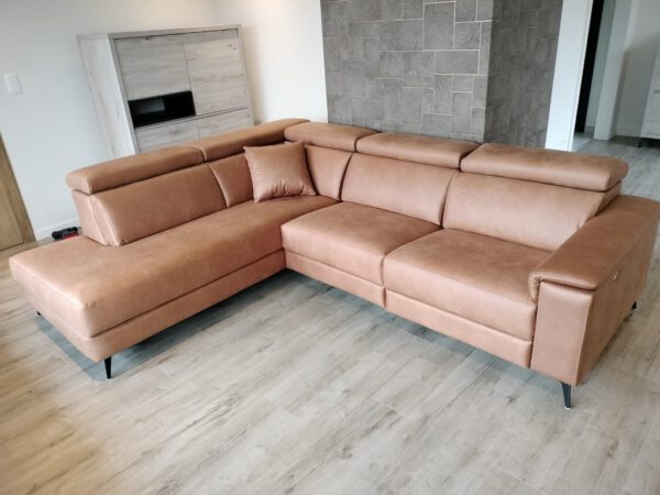 Caserta hoeksalon + relax, bull 28 cognac - Afbeelding 5