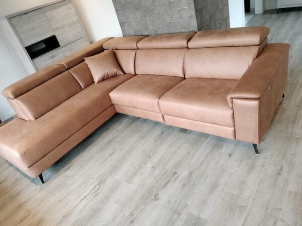 Caserta hoeksalon + relax, bull 28 cognac - Afbeelding 3