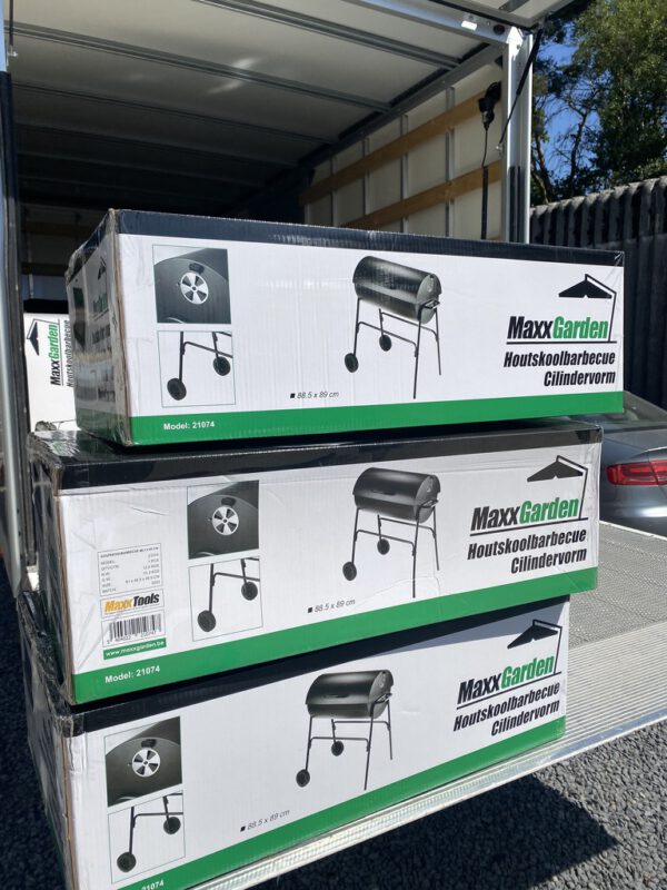 Houtskoolbarbecue cilindervorm – Zwart - Afbeelding 3