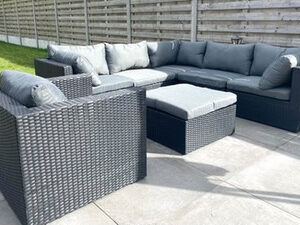 Saint-Tropez loungeset antraciet