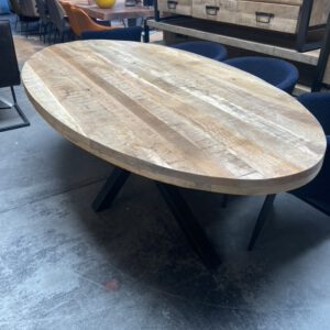 Elin eettafel ovaal, mangohout