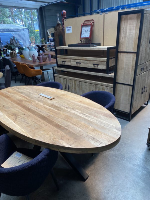 Elin eettafel ovaal, mangohout - Afbeelding 5