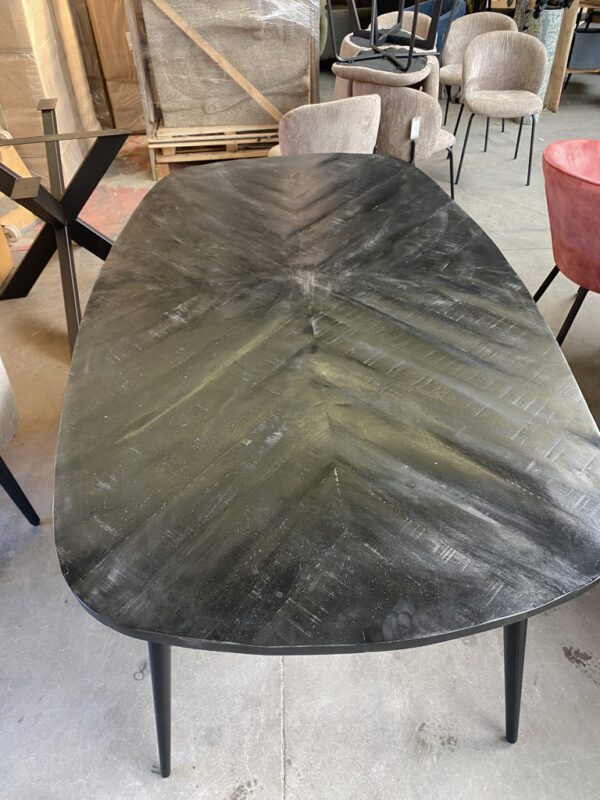 Sam eettafel zwart, visgraat - Afbeelding 5