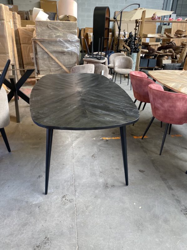 Sam eettafel zwart, visgraat - Afbeelding 4