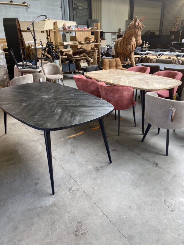 Sam eettafel zwart, visgraat - Afbeelding 3