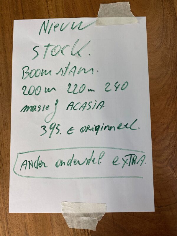 Acaciahouten boomstamtafel - Afbeelding 11