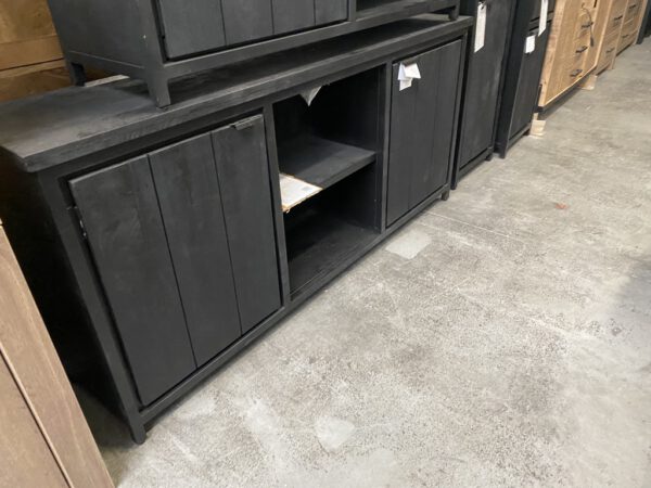 Cod dressoir mangohout, black finish - Afbeelding 2