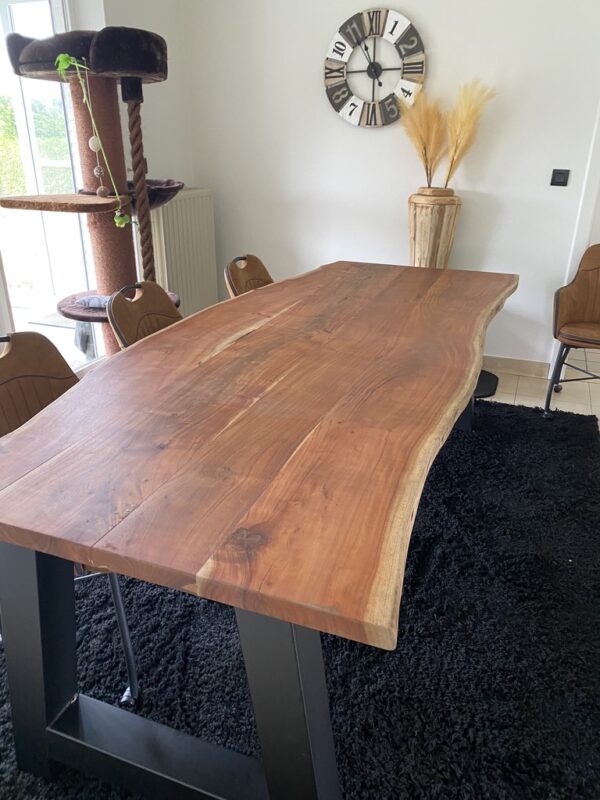 Acaciahouten boomstamtafel - Afbeelding 13