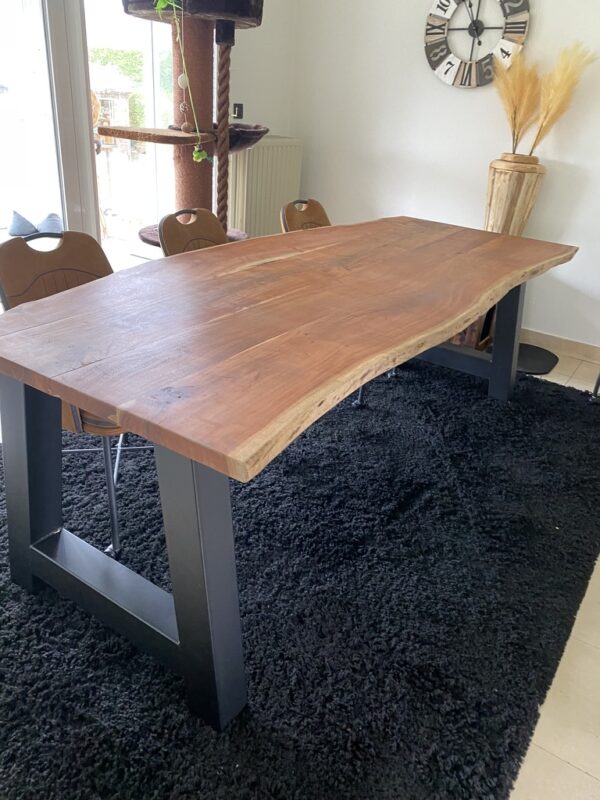 Acaciahouten boomstamtafel - Afbeelding 14