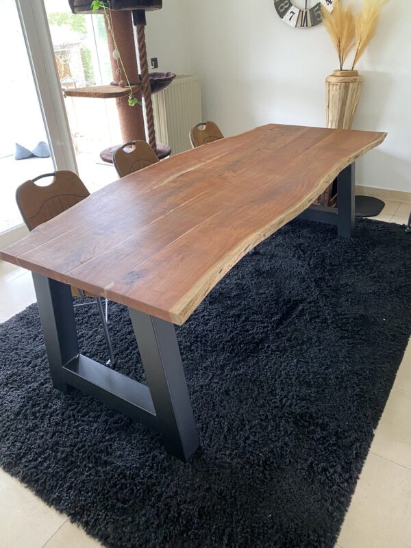 Acaciahouten boomstamtafel - Afbeelding 15