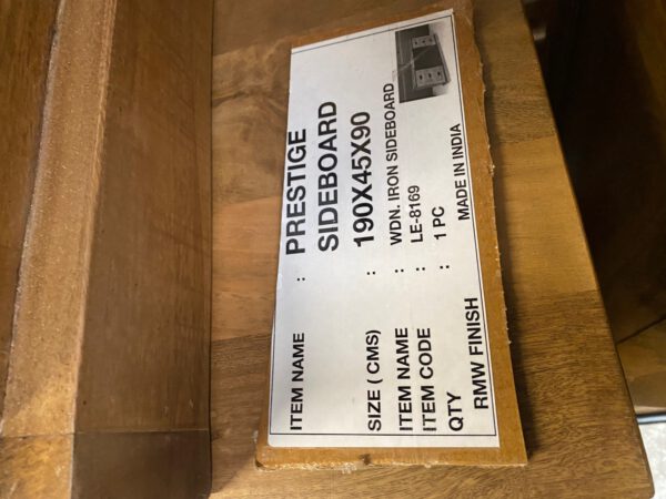 Prestige dressoir, mangohout - Afbeelding 4