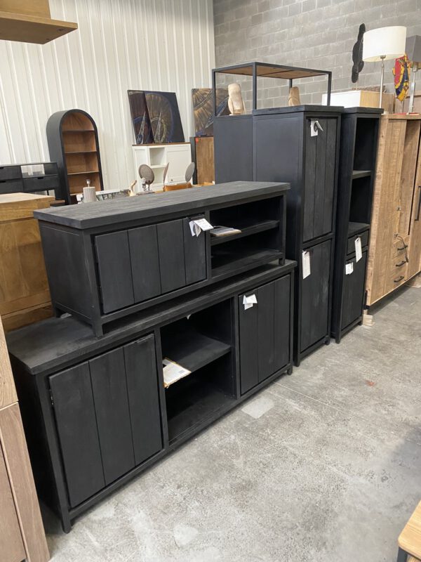 Cod dressoir mangohout, black finish - Afbeelding 5