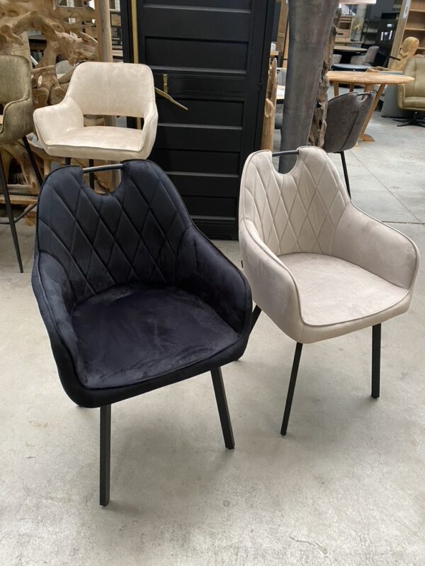 Mories armstoel velvet - Afbeelding 4