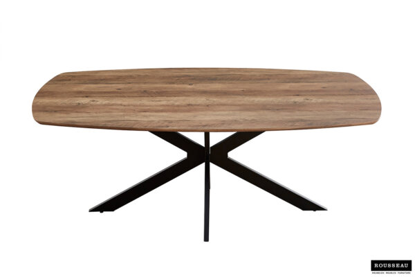 Aziz eettafel Deens ovaal, kleur mango - Afbeelding 9