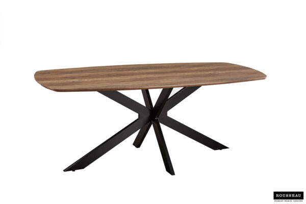 Aziz eettafel Deens ovaal, kleur mango - Afbeelding 10