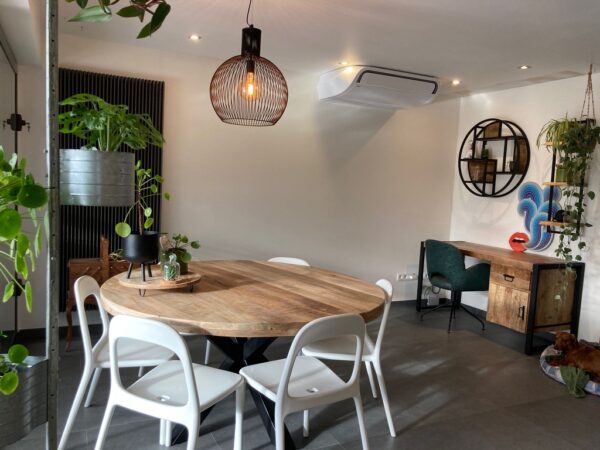 Elin eettafel rond, mangohout - Afbeelding 7