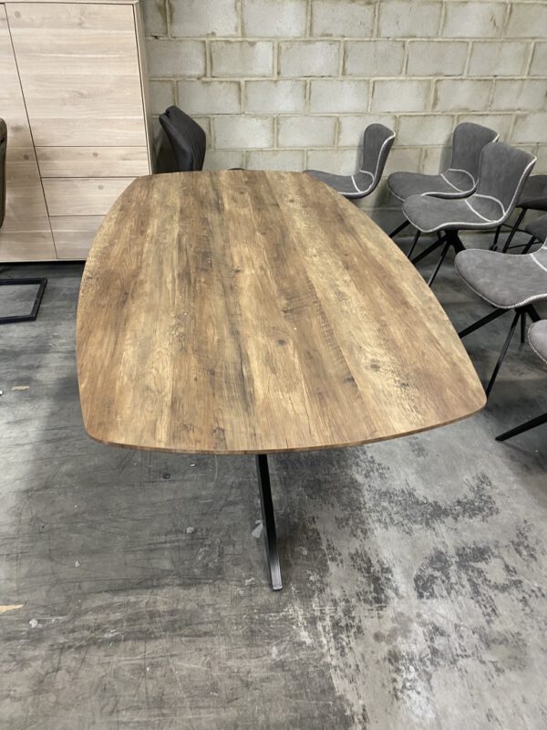 Aziz eettafel Deens ovaal, kleur mango - Afbeelding 5