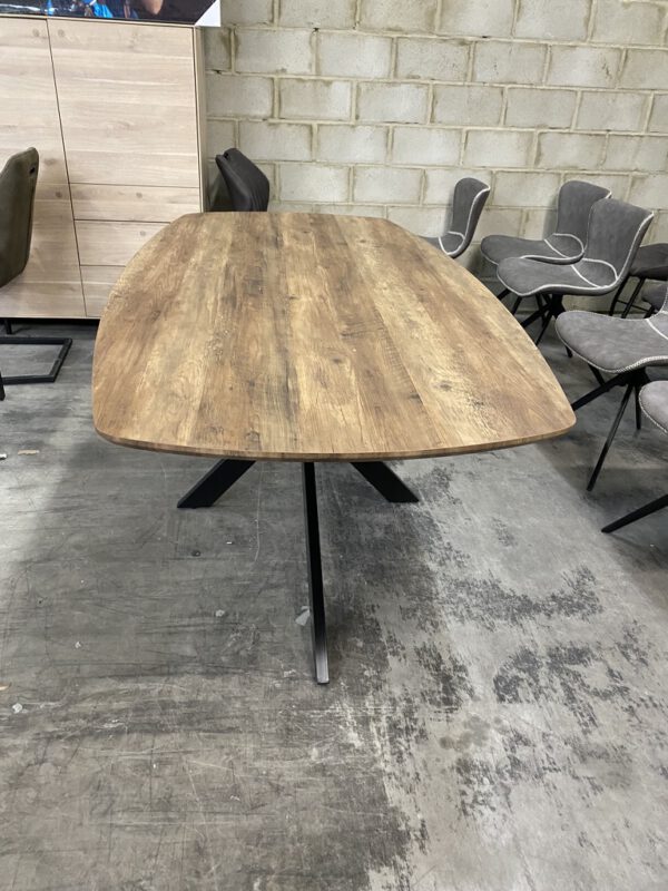 Aziz eettafel Deens ovaal, kleur mango - Afbeelding 3