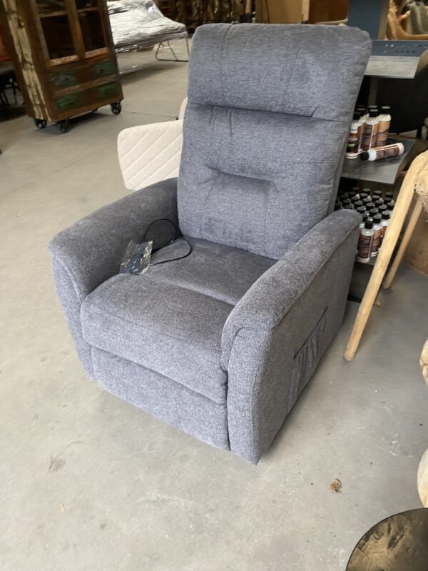 Gaston relaxfauteuil twee kleuren met sta-op functie - Afbeelding 3