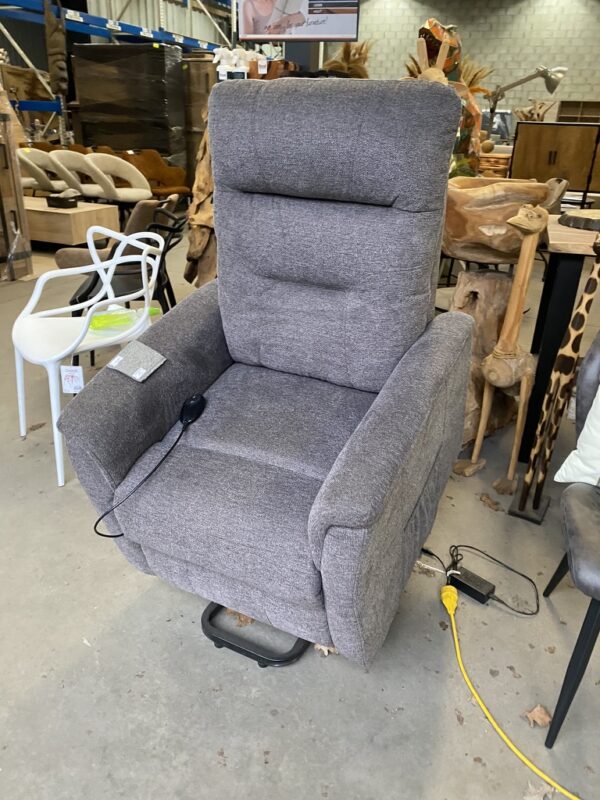 Gaston relaxfauteuil twee kleuren met sta-op functie - Afbeelding 5