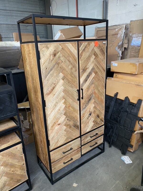 Jax bergkast visgraat, mangohout - Afbeelding 10