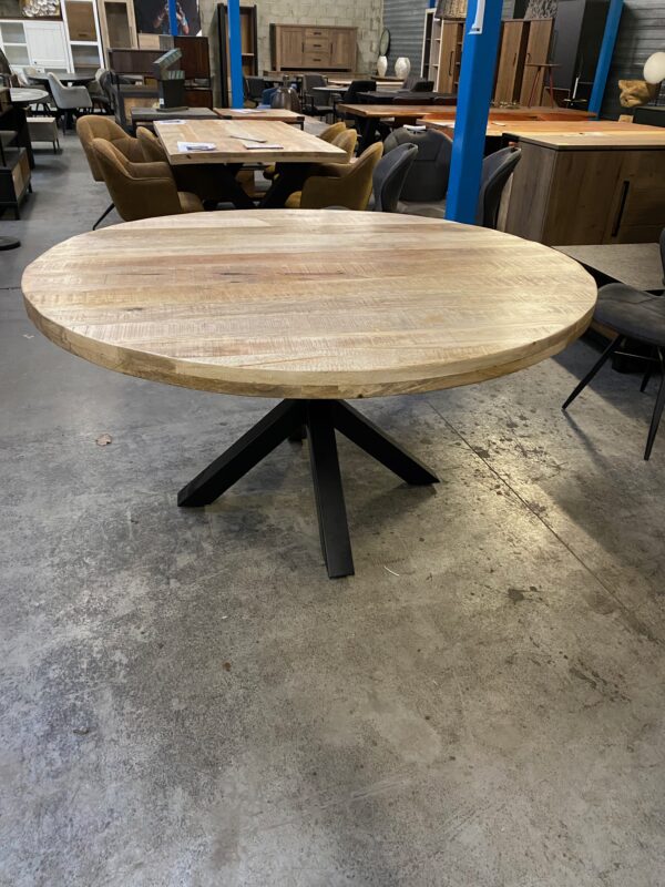 Elin eettafel rond, mangohout