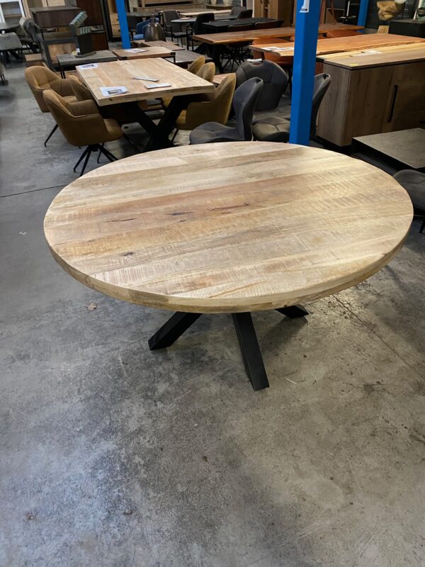 Elin eettafel rond, mangohout - Afbeelding 5
