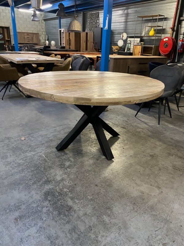 Elin eettafel rond, mangohout - Afbeelding 4