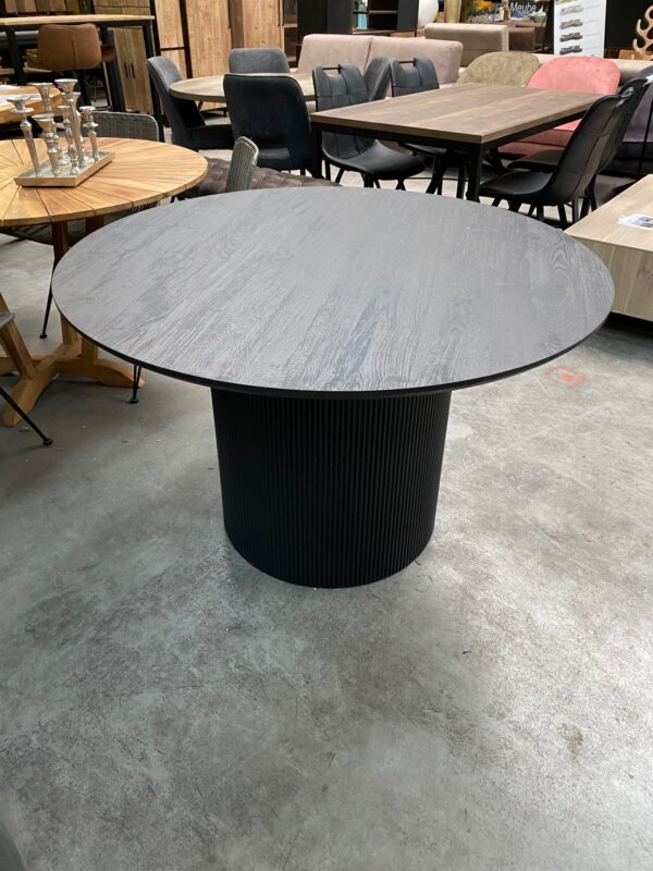 Lagos eettafel rond, kleur donkerbruin - Afbeelding 7