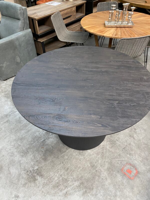 Lagos eettafel rond, kleur donkerbruin - Afbeelding 3
