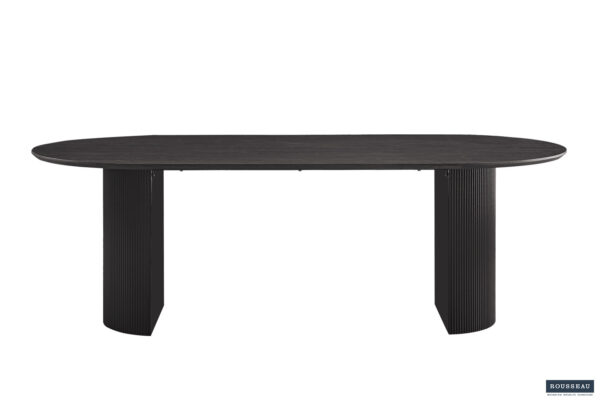 Lagos eettafel ovaal, kleur donkerbruin - Afbeelding 6