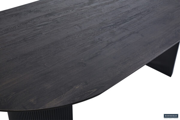 Lagos eettafel ovaal, kleur donkerbruin - Afbeelding 7