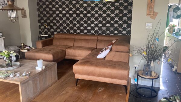 Stuart, hoeksalon, cognac - Afbeelding 10