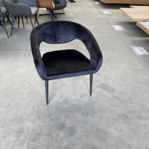 Armstoel black velvet (nieuw, outlet)
