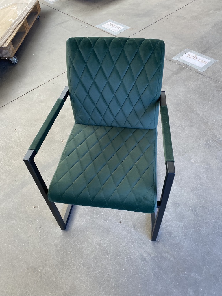 Brigitte armstoel, velours, 2 kleuren - Afbeelding 6