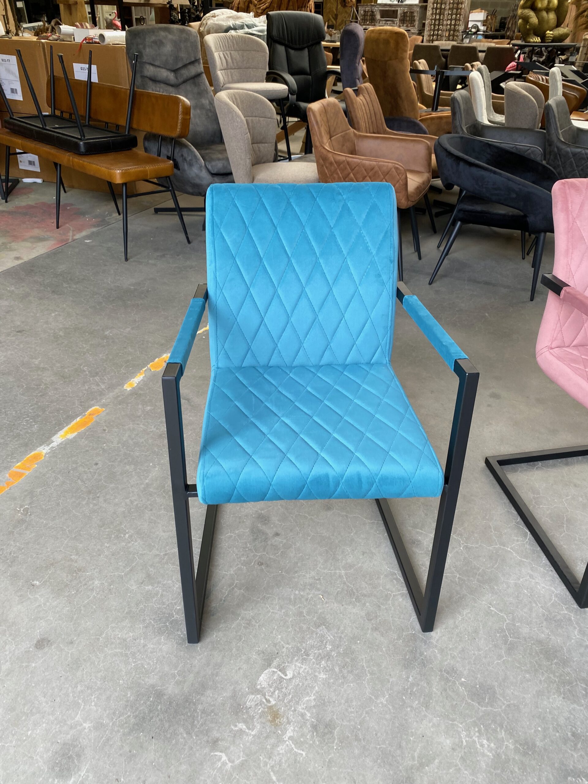 Brigitte armstoel, velours, 2 kleuren - Afbeelding 17