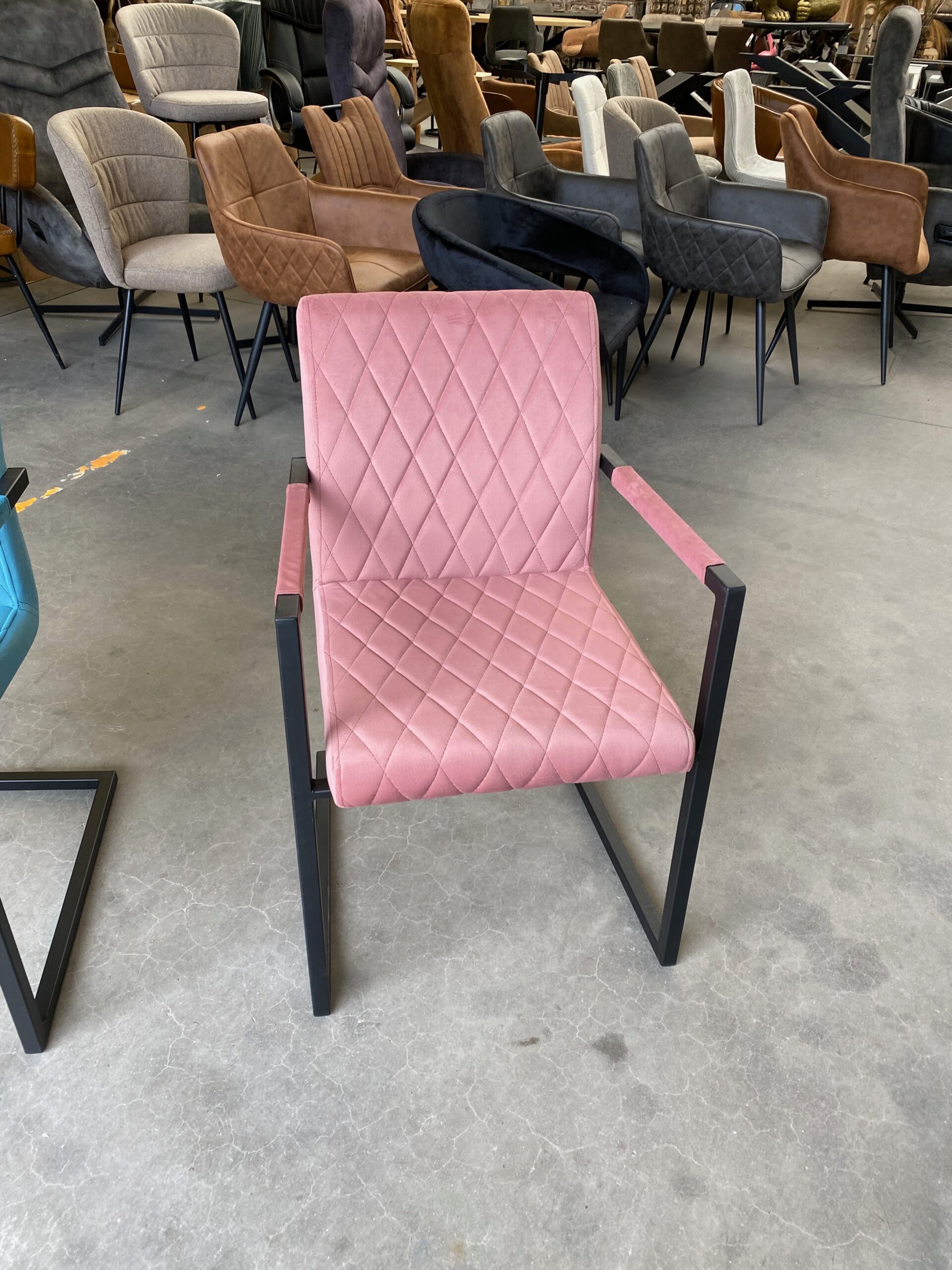 Brigitte armstoel, velours, 2 kleuren - Afbeelding 18