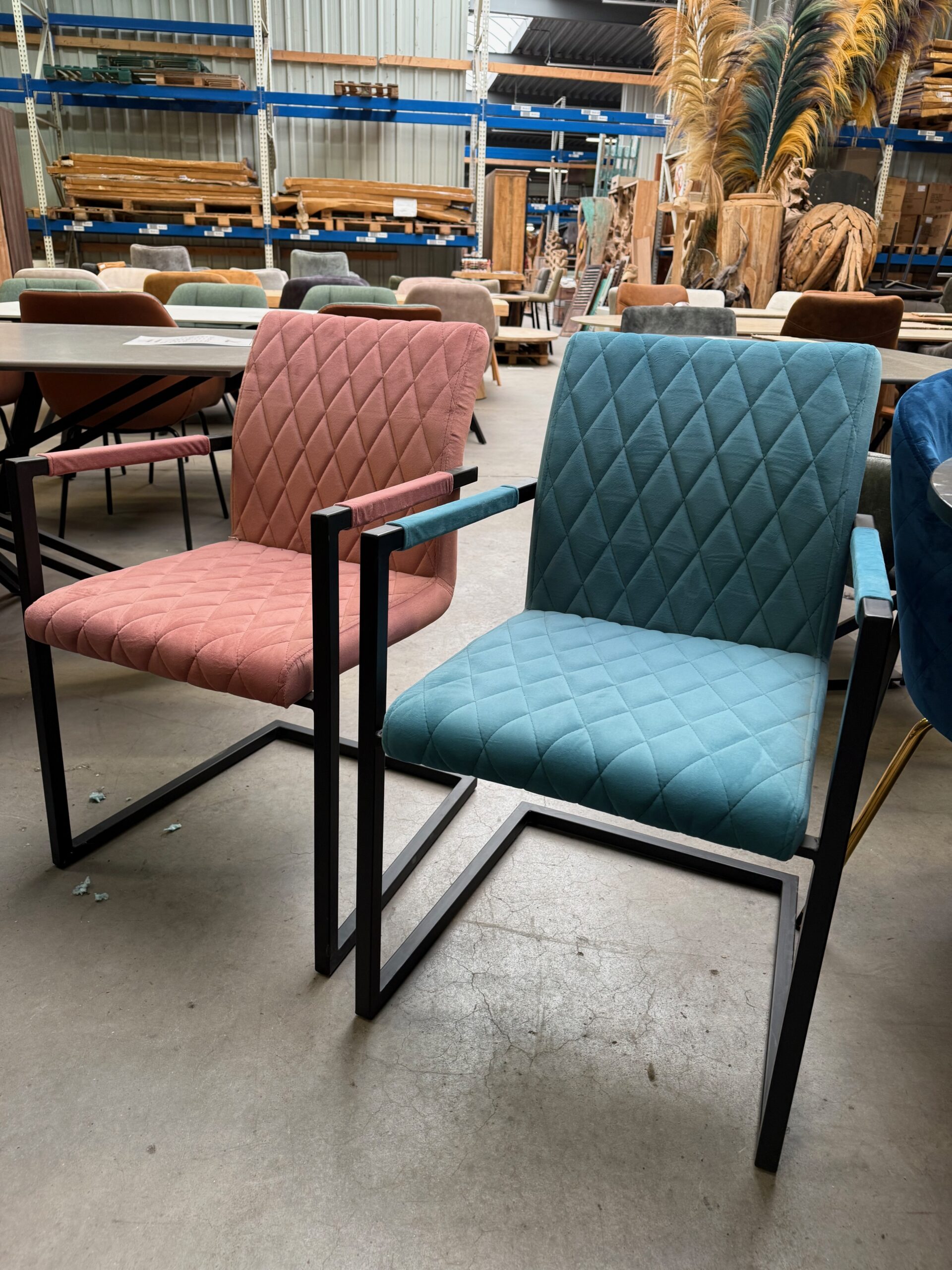 Brigitte armstoel, velours, 2 kleuren - Afbeelding 12