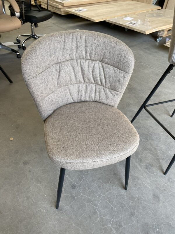 Eetkamerstoel beige stof - Afbeelding 3