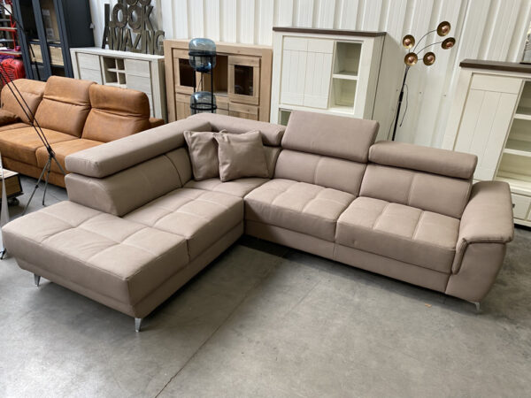 Fabien, hoeksalon met lounge, taupe
