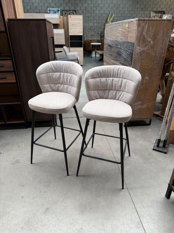 Peter barstoel beige stof - Afbeelding 7